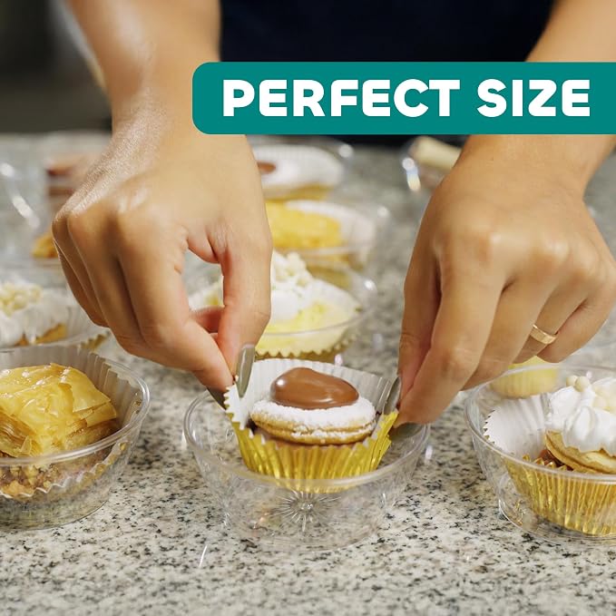 6 Oz Clear Mini Plastic Dessert Bowls Disposable Serving Bowls | Premium Hard - Image 4