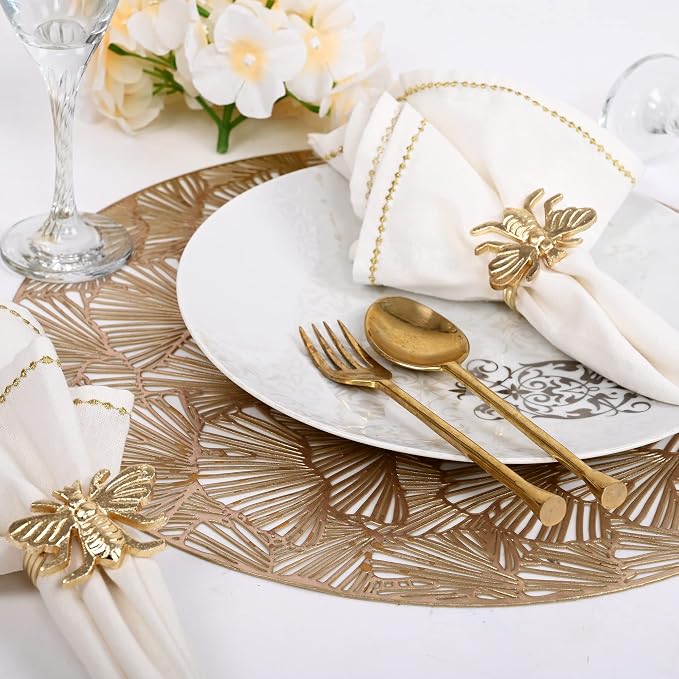 ALPHA Living HOME Decorative Bee Napkin Rings - Image 8