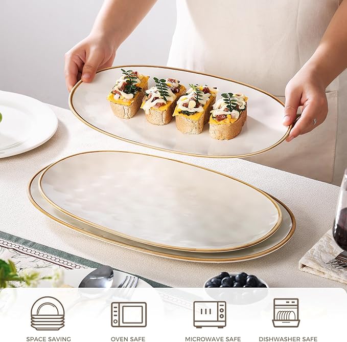 Ceramic Oval Serving Platter - Image 4