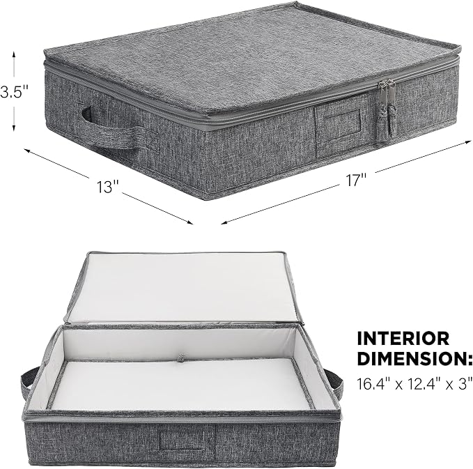 LotFancy Platter Storage Case, Hard Shell, China Storage Container - Image 6