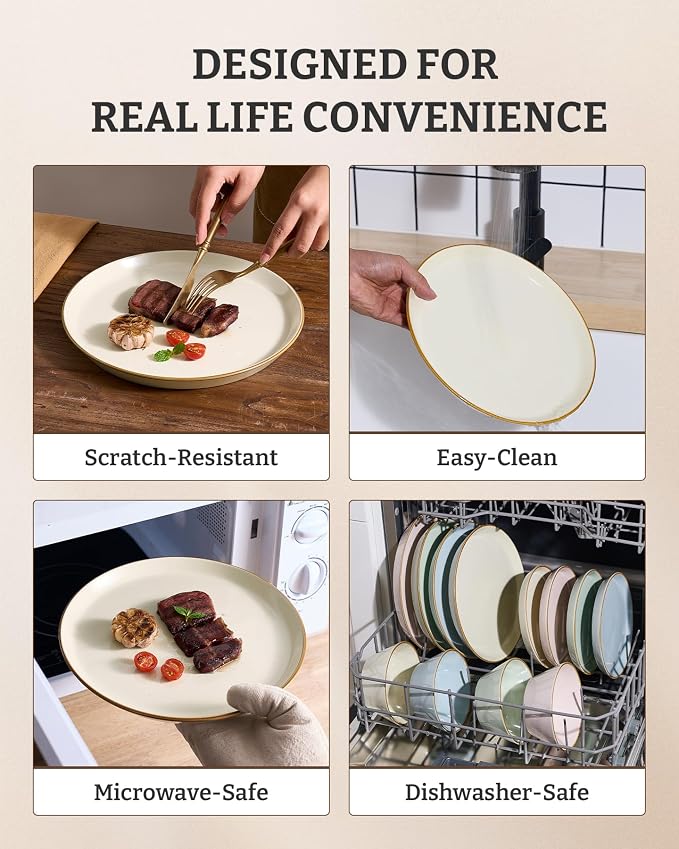 Famiware Saturn Stoneware Dishes Dinnerware Set - Image 7