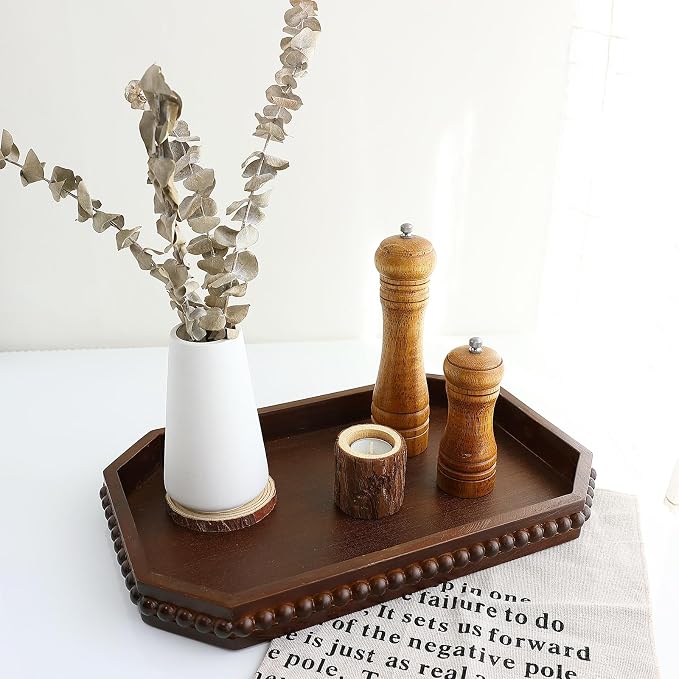 Hrastany Retro Brown Wood Serving Tray - Image 7