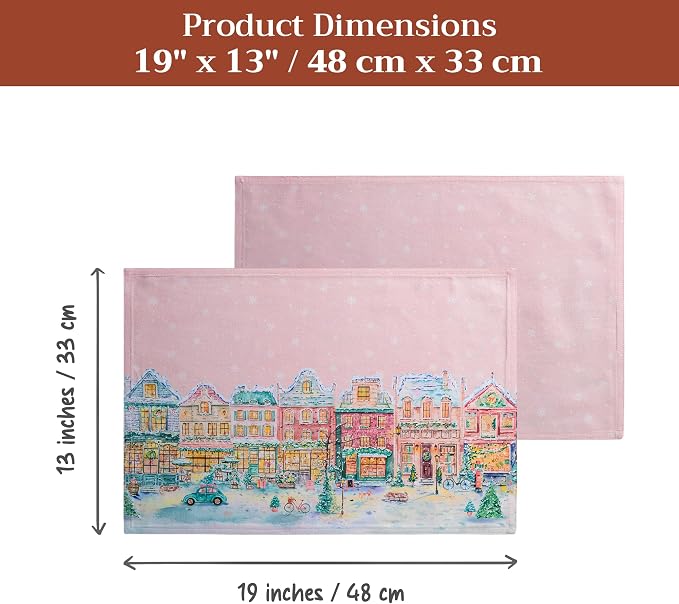 Maison d' Hermine Placemats Set of 4 Reusable 100% Cotton | Cloth Place Mats - Image 7