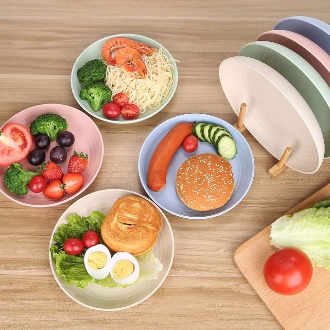 8.8 Inches Unbreakable Wheat Straw Plates - Image 4