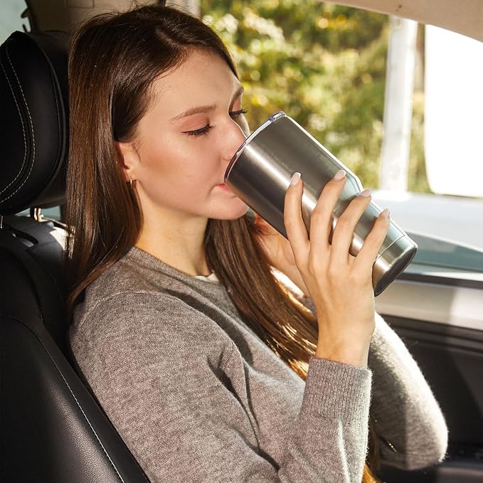 MEWAY 30oz Tumbler Double Wall Vacuum Insulated Travel Mug, Stainless Steel - Image 7