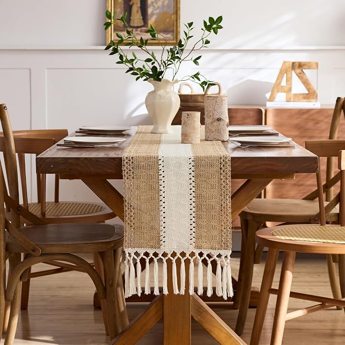 Baccessor Boho Macrame Table Runner - Image 3