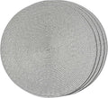FunWheat Round Braided Placemats Set of 4 Table Mats by FunWheat
