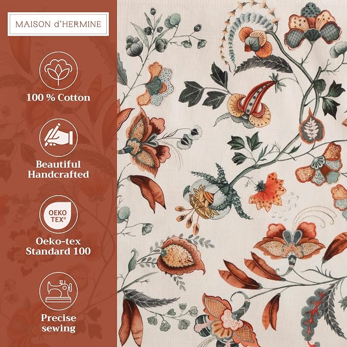 Maison d' Hermine Placemats Set of 4 Reusable 100% Cotton | Cloth Place Mats - Image 2