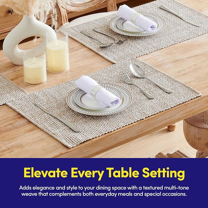 Sweet Home Collection 100% Cotton Placemats - Image 2