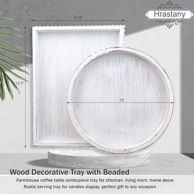 Hrastany Round Wood Serving Tray - Image 4