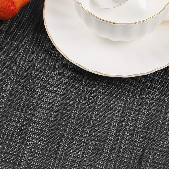 SHACOS Small Round Table Placemats Wedge Placemat Set of 4 Non Slip Heat - Image 6