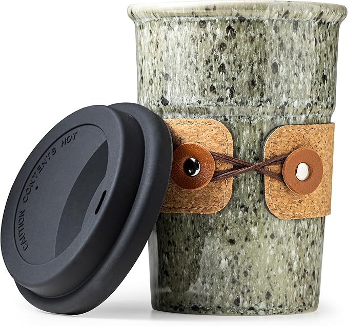 Ceramic Coffee Travel Mug Tea Cups by Cormomu