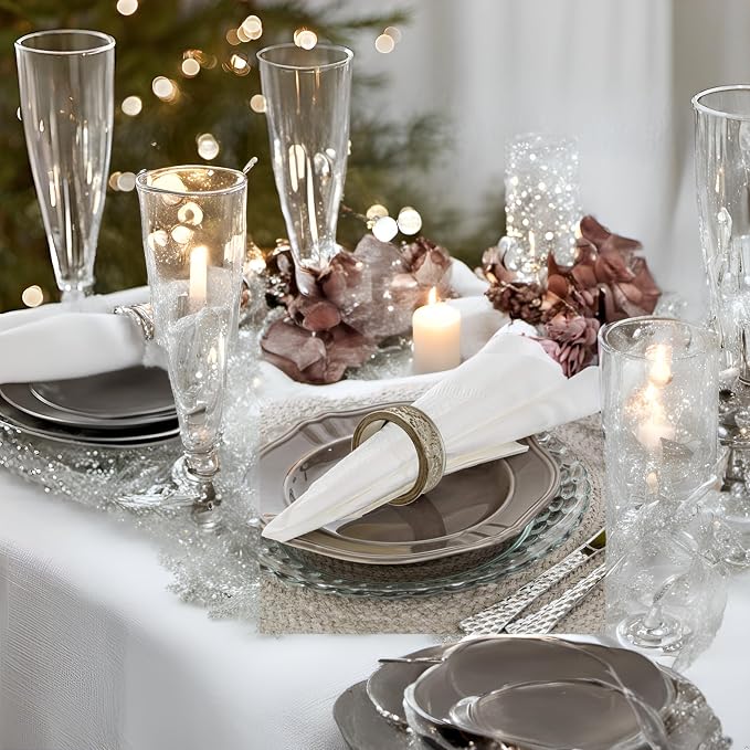 Creative Scents Dublin Silver Napkin Rings Set of 6 - Image 4