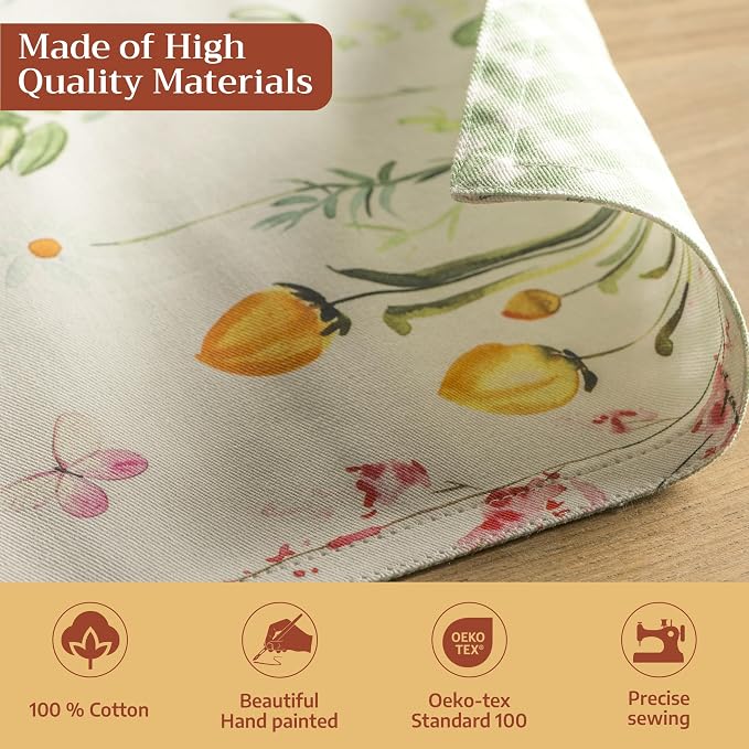 Maison d' Hermine Placemats Set of 4 Reusable 100% Cotton | Cloth Place Mats - Image 3