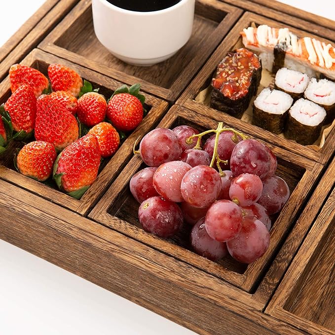 Rustic Wooden Serving Trays - Image 5