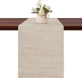Table Runner 55 Inches Long, Vinyl Woven Heatproof Table Runners | Washable by Banchif