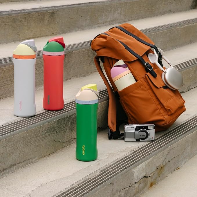 Owala FreeSip Stainless Steel Water Bottle 24 oz Summer Sweetness - Image 2