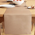 Encasa XO Dining Table Runner 13"x59" | Yarn Dyed Fine Ribbed Cotton | Solid by EncasaXO