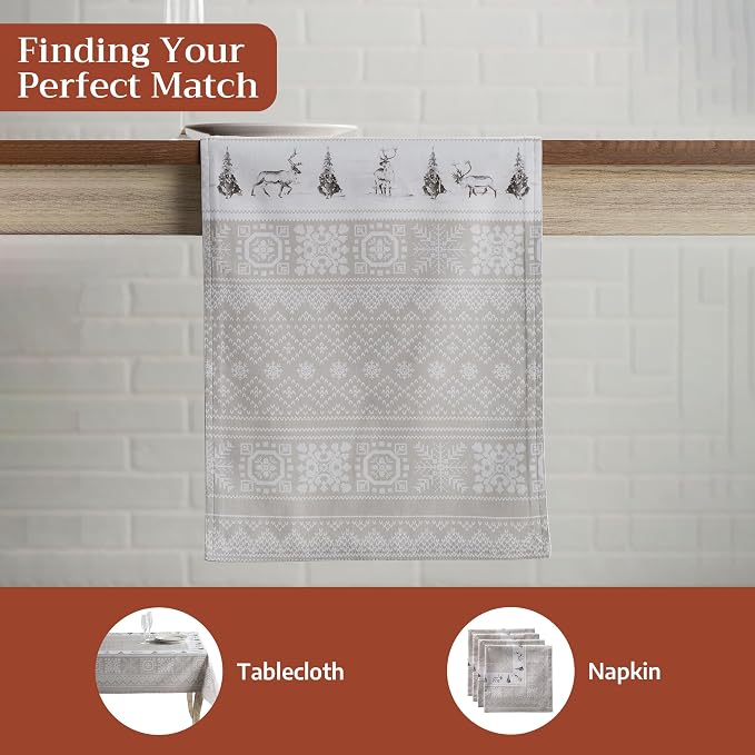 Maison d' Hermine Table Runner 100% Cotton 14.50" x 48" | Table Runners 48 - Image 4