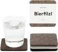 Graf Lantz - Bierfilzl Merino Wool Square Coasters Set of 6 - Earth - Absorbs by GrafLantz