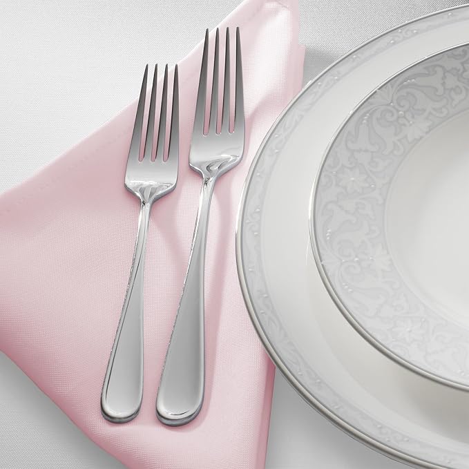 Lann's Linens Set of 12 Cloth Dinner Napkins, 20-inch Polyester Napkins - Image 2