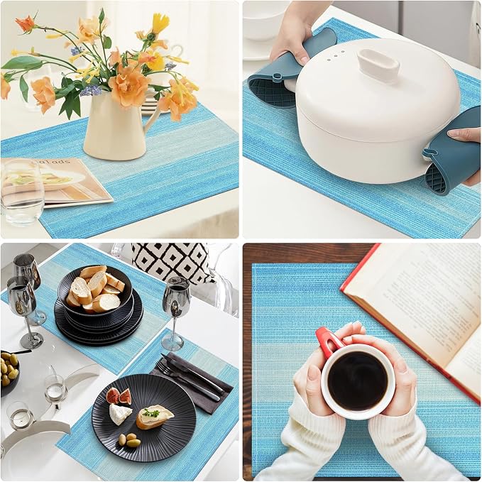 Placemats, Placemats Set of 4 Washable Place Mats, Heat Resistant Table Mats - Image 3