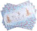 Maison d' Hermine Placemats Set of 4 Reusable 100% Cotton | Cloth Place Mats by MaisondHermine