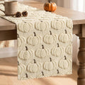 Artoid Mode Beige Soft Faux Fur Fall Table Runner 13x60 Inch | Seasonal Kitchen by ArtoidMode