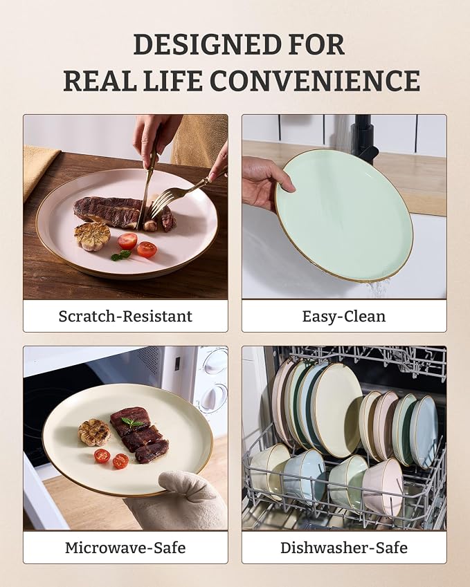 Famiware Saturn Stoneware Dishes Dinnerware Set - Image 7