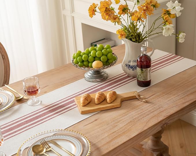 Boho Table Runner for Modern Farmhouse Fall Decor, Dining Table décor 13 x 90 - Image 3