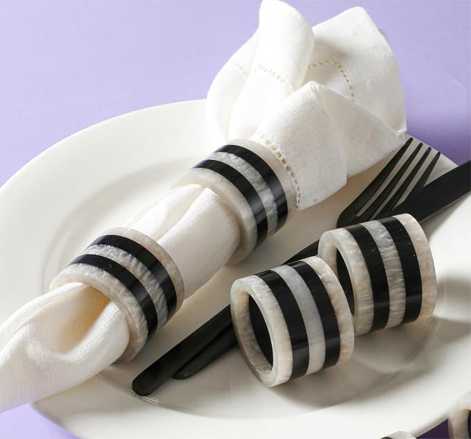Resin Napkin Rings Set of 12 - Image 7