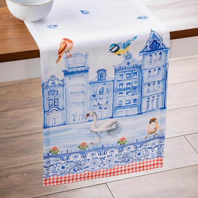 Maison d' Hermine Table Runner 100% Cotton 14.50" x 72" | Table Runners 72 - Image 9