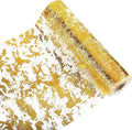 Glitter Metallic Gold Table Runner 11 Inch x 49 Feet Inches, Sparkle Gold Table by Sunlunckystar