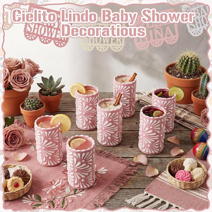 12 Set Cielito Lindo Party Favors, Handleless | Mexican Tequila Shot Glasses - Image 5