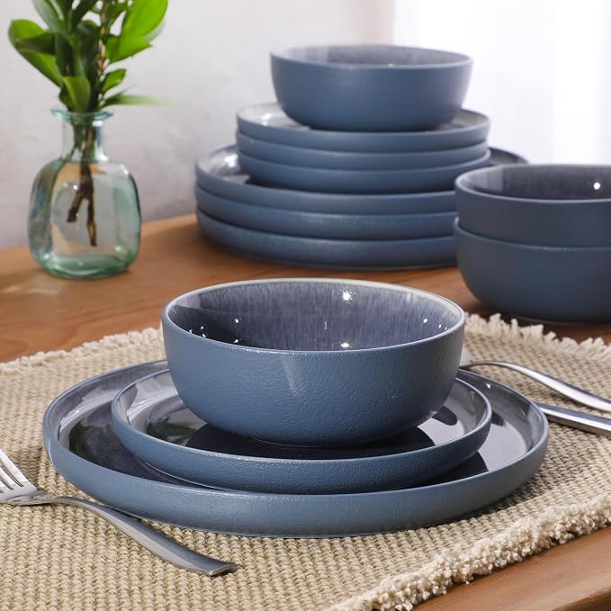Gibson Elite Reactive Stoneware Dinnerware Set - Image 2