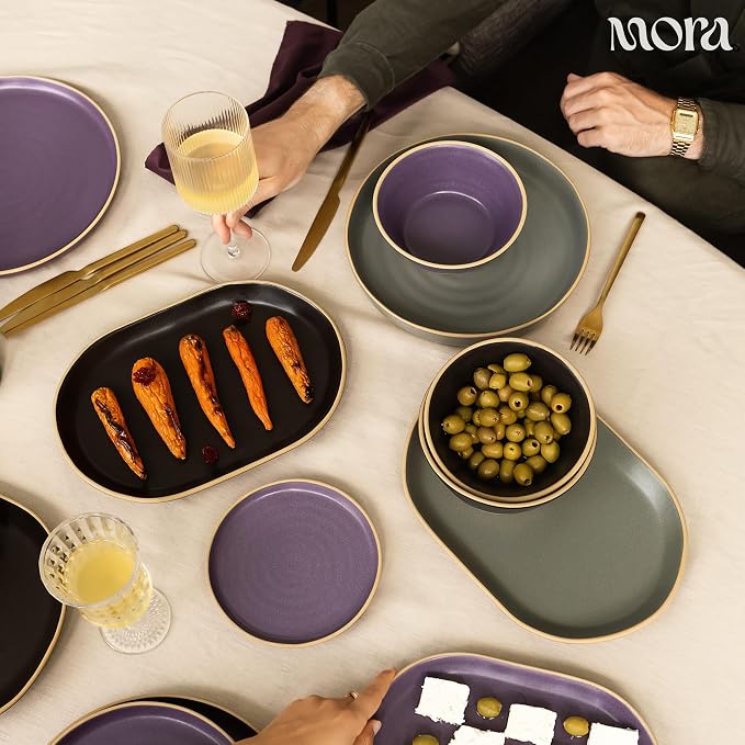 MORA Serving Platter Set of 3, Giant & Mega Ceramic Oval Platters - Image 7