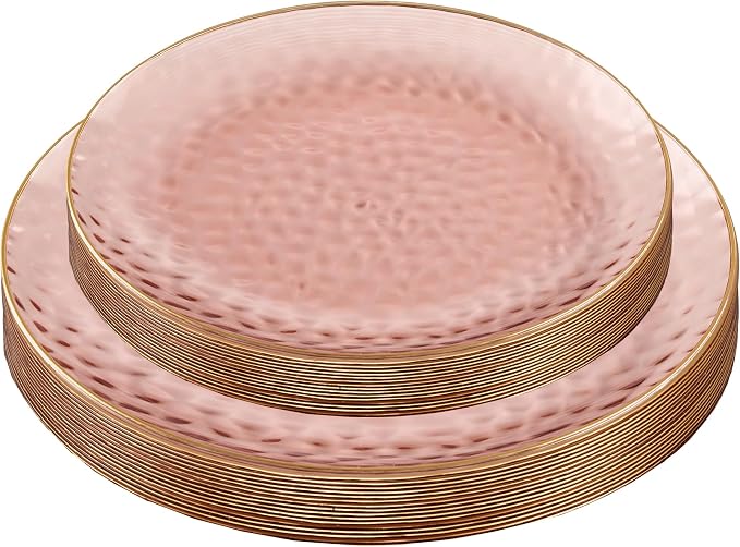 PLASTICPRO 64 Piece Combo Plates Set includes 32-7'' inch Plates & 32-10'' inch - Image 7