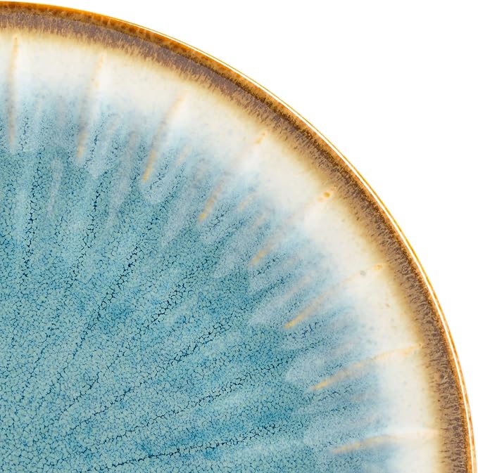 Gibson Elite Mayfair Bay 16-Piece Embossed Double Bowl Dinnerware Set, Service - Image 4