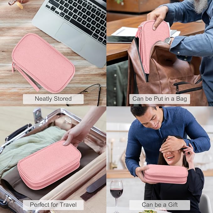 FYY Electronic Organizer, Travel Tech Pouch Bag, Waterproof, Double Layers - Image 7