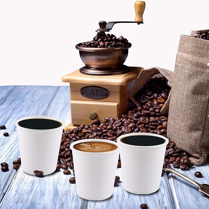 Turbo Bee 4 oz Paper Cups 300 Pack, Disposable Espresso Shot Cups, Small Coffee - Image 2