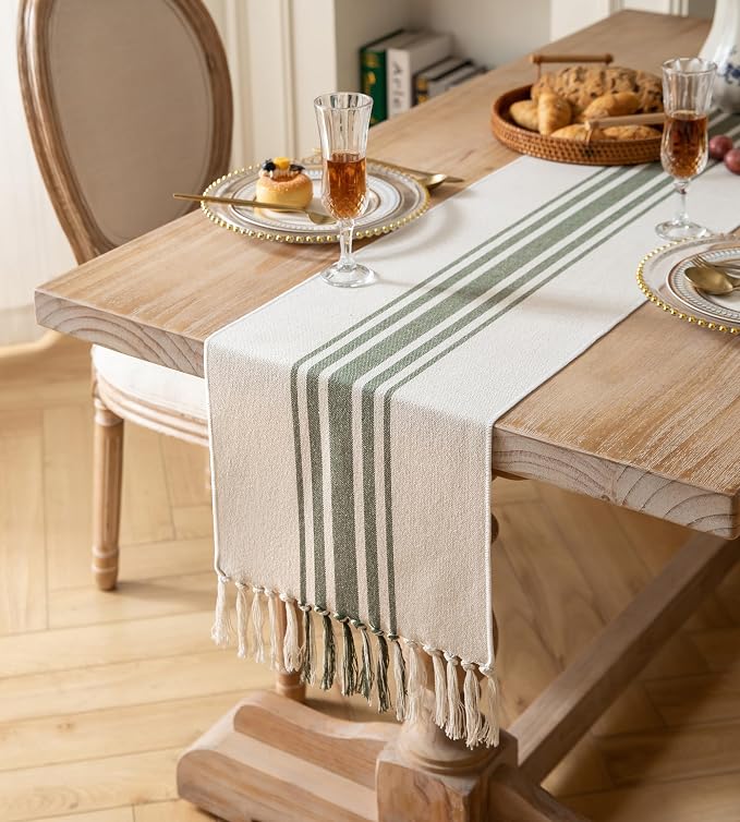 Caflife Boho Table Runner for Modern Farmhouse Decor, Dining Table décor 13 x - Image 2