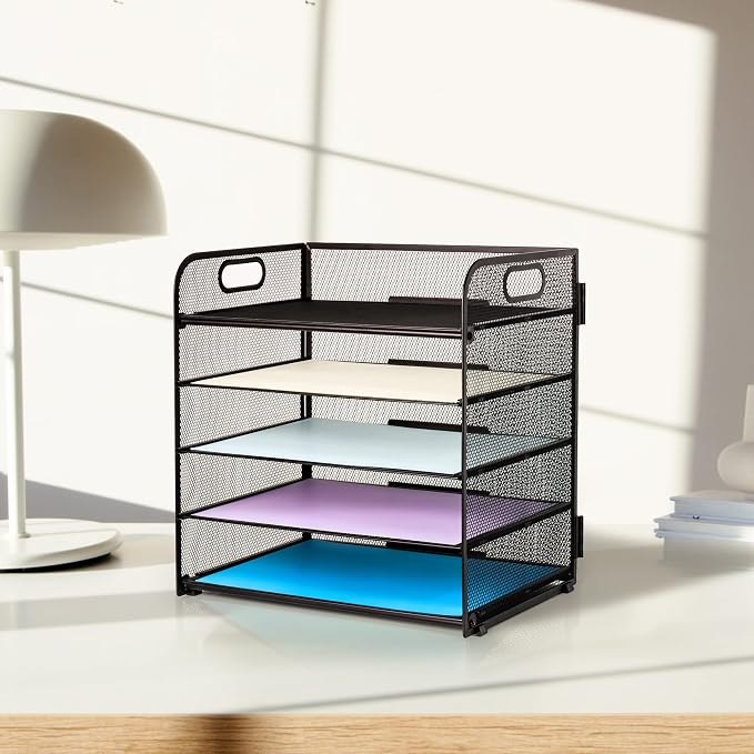 5 Trays Paper Organizer Letter Tray - Image 7