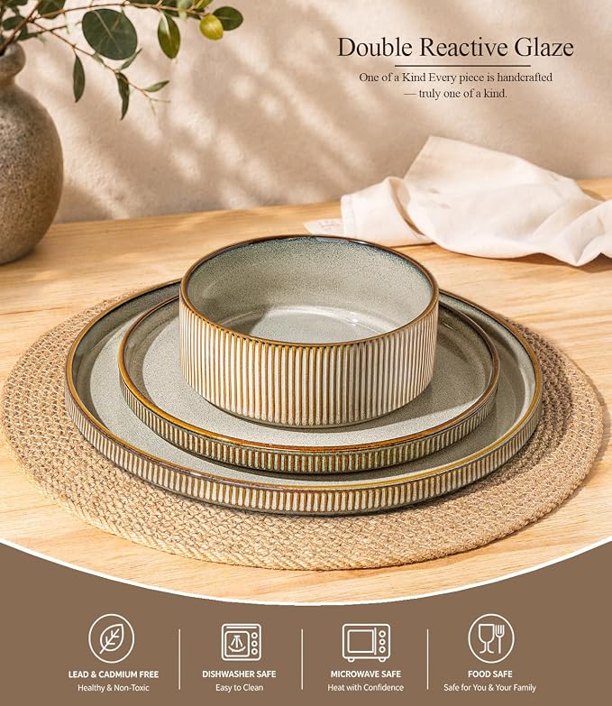 GBHOME Stoneware Dinnerware Sets - Image 4