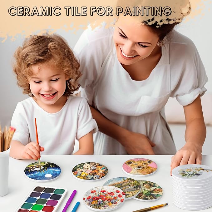 36 PCS Sublimation Coasters Glossy Glazed Ceramic Tiles - Image 6