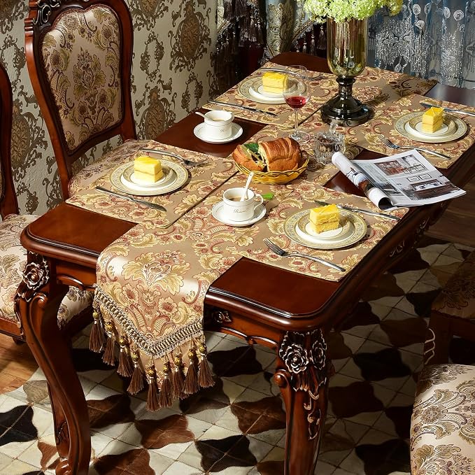 Extra Luxury Velvet Blue Table Runner 120 Inches Long - Image 3