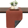 Table Runners 72 Inch Long, Dual-Sided Faux Leather Table Runner | Waterproof by Chitomars