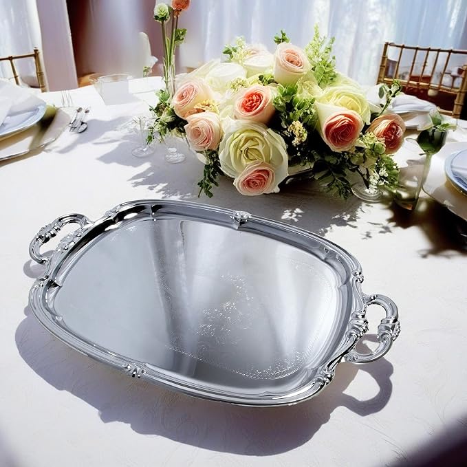 21-Inch x 13.5-Inch Elegant Victoria Floral Engraved - Image 2