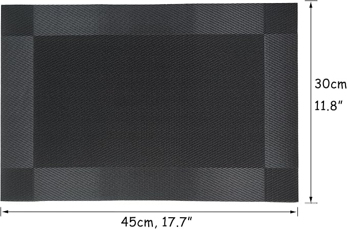 Table Placemats Dining Table Place Mats Set of 6 Heat Resistant Insulation - Image 5