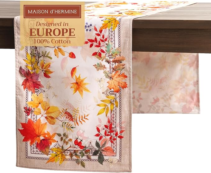 Maison d' Hermine Table Runner 100% Cotton 14.50" x 108" | Table Runners 108 by MaisondHermine