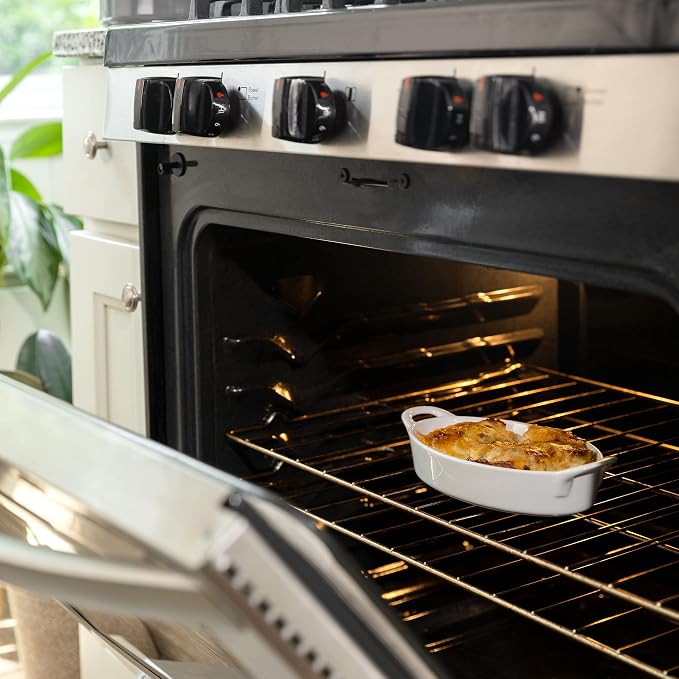 Oval Au Gratin Baking Dishes for Oven Safe and Microwave Cooking and Baking - Image 6